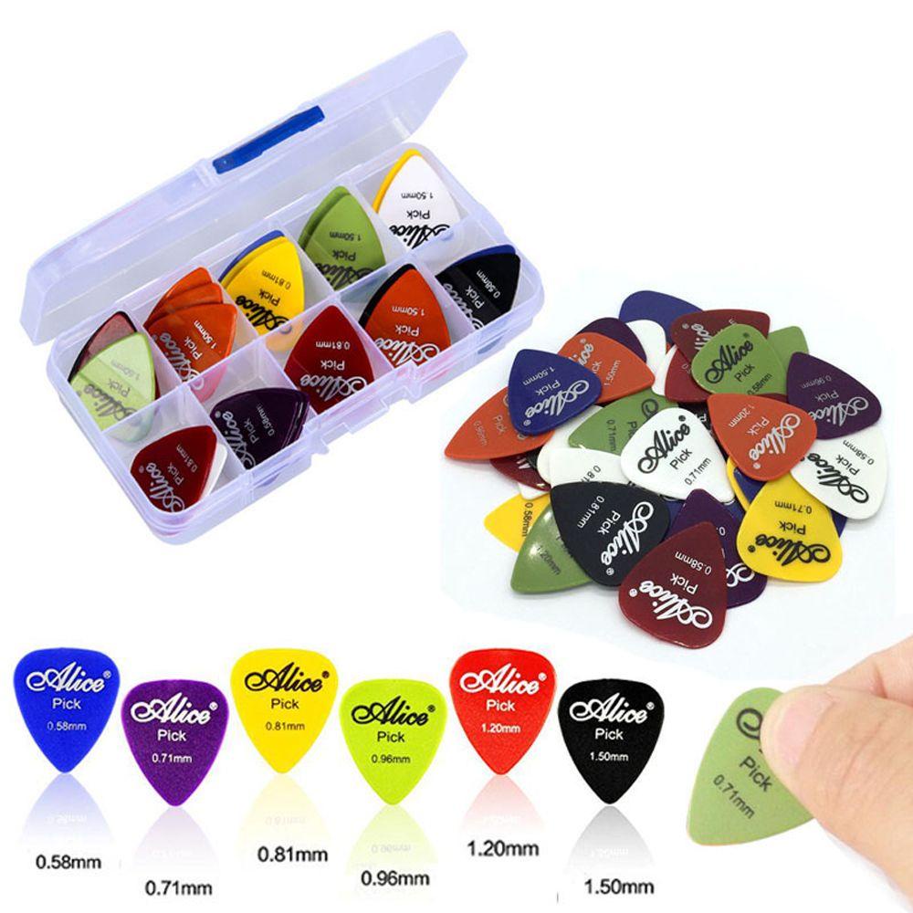 1 Hộp Gảy Đàn Guitar Bass ABS Nhẹ 0.58-1.5 mm AARON1