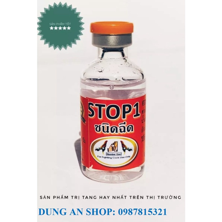 STOP 1- Thuố c trị Tang cho gà chọi  gà nòi - Giúp gà mau lành vết thương, tan máu bầm nhanh, không để lại ké, phù trong