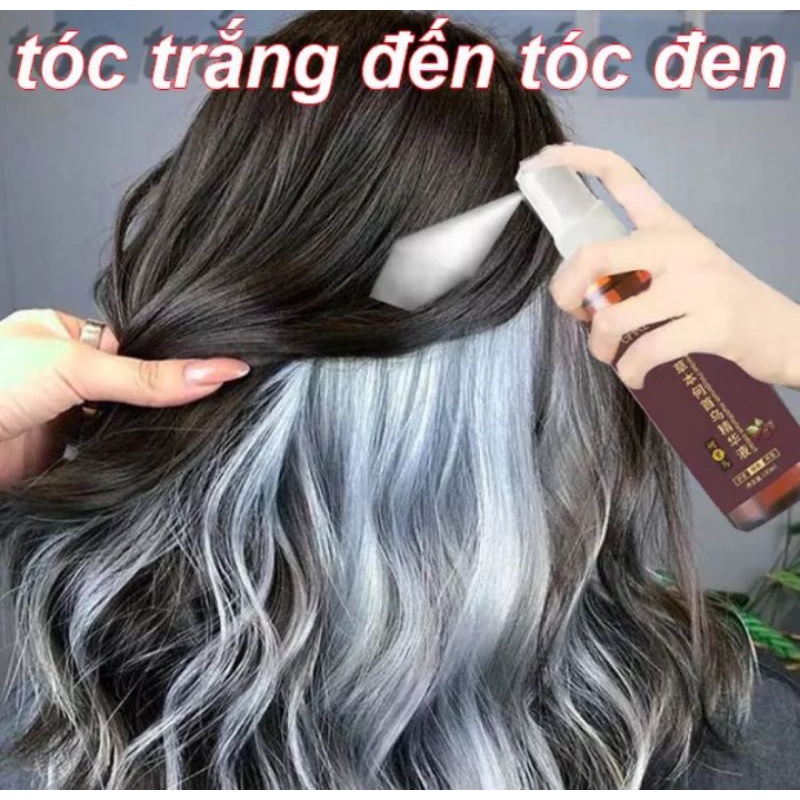 CỰC CHẤT VỚI CHAI TINH DẦU XỊT ĐEN TÓC DƯỠNG TÓC CHĂM SÓC TÓC CHO NAM VÀ NỮ HÀNG CHUẨN