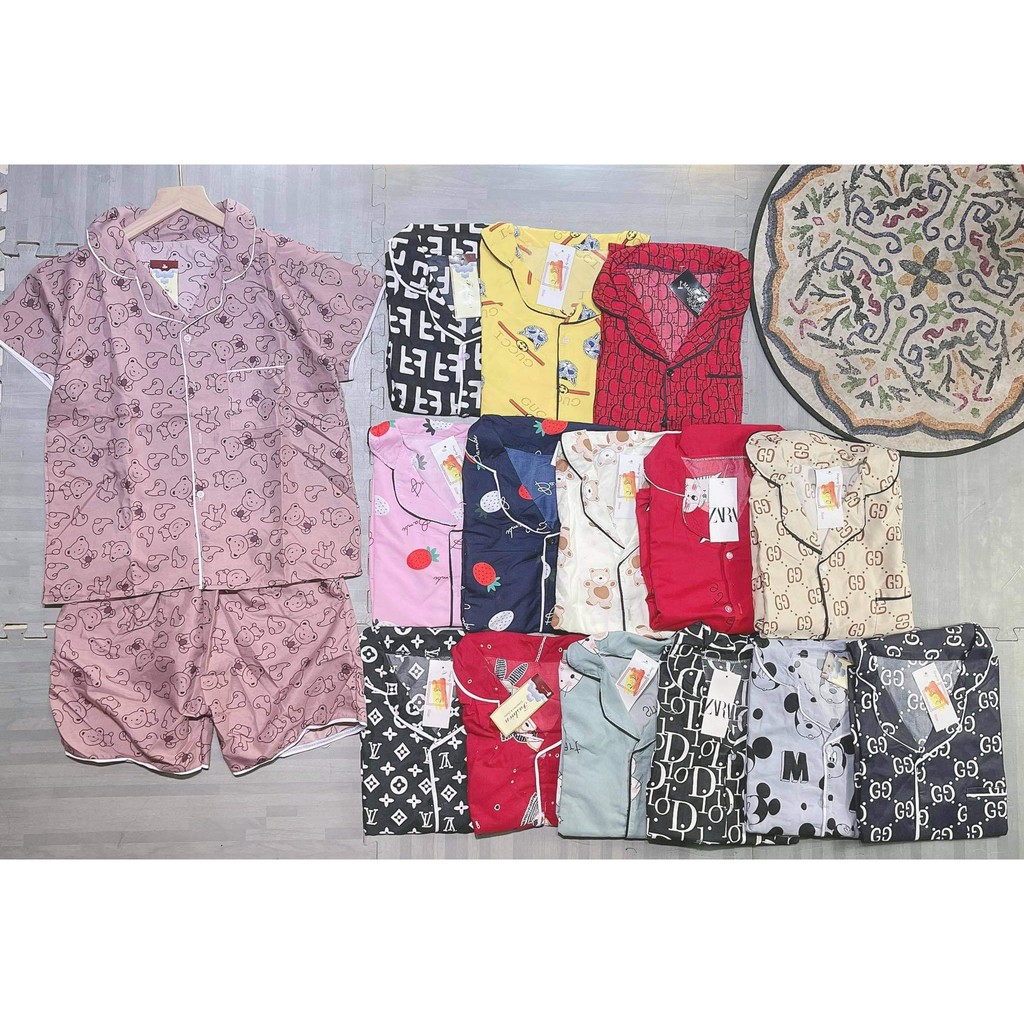 Bộ Pijama đùi lụa form 40-60kg HARIQUEEN