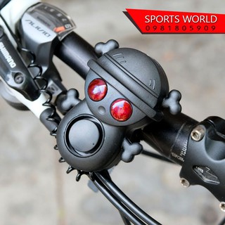 Còi xe đạp đầu gấu siêu to 120 decibel, 6 kiểu còi, kèm pin