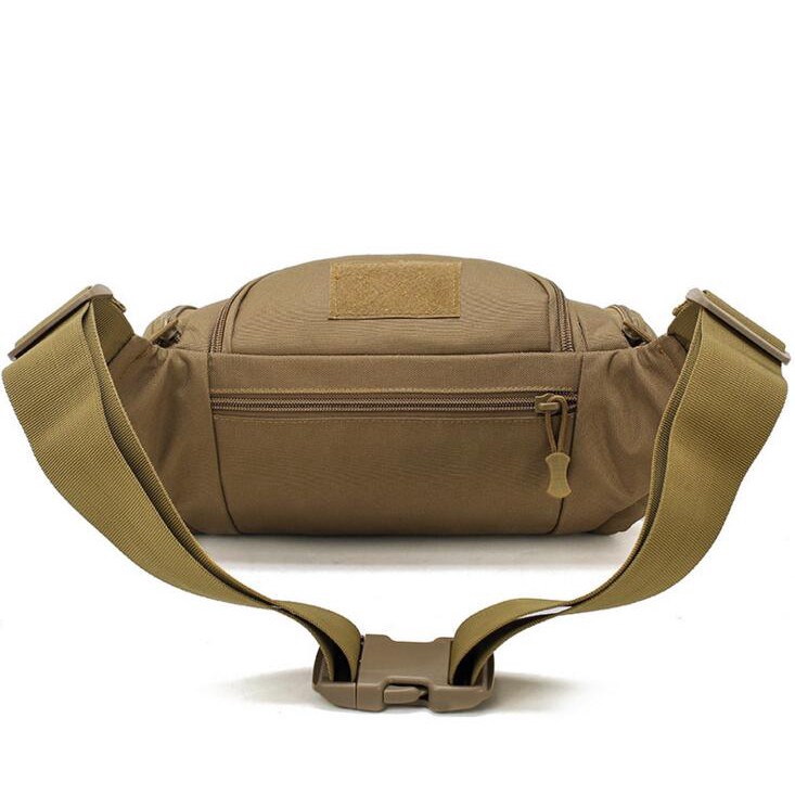 Fashion Camo Canvas Waist Bag Barrel Bucket Style Large Fanny Pack for Men and Women | BigBuy360 - bigbuy360.vn