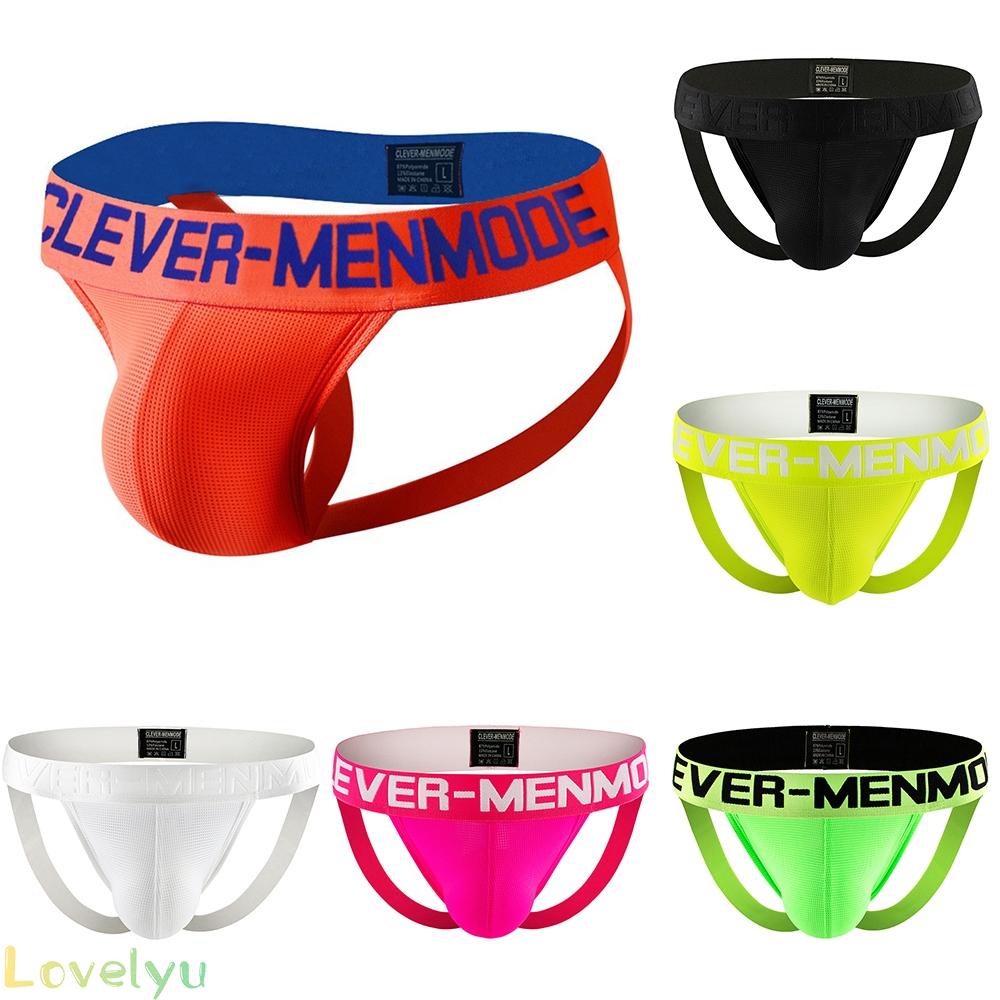 &lt;READY STOCK&gt;Mens Underwear Mesh All Seasons M~XL Backless Nylon Bikini Panties Boys100% brand new！