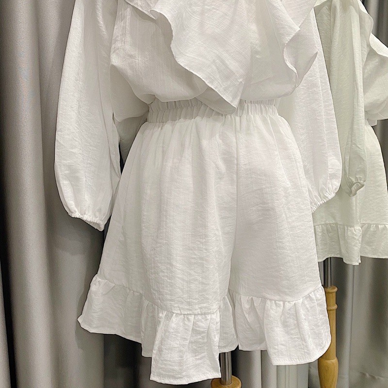 Set đồ SOBA SET thiết kế hàn xẻng chất vải linen cực mát quần có bo chun co giãn có lót không mỏng form chuẩn | BigBuy360 - bigbuy360.vn