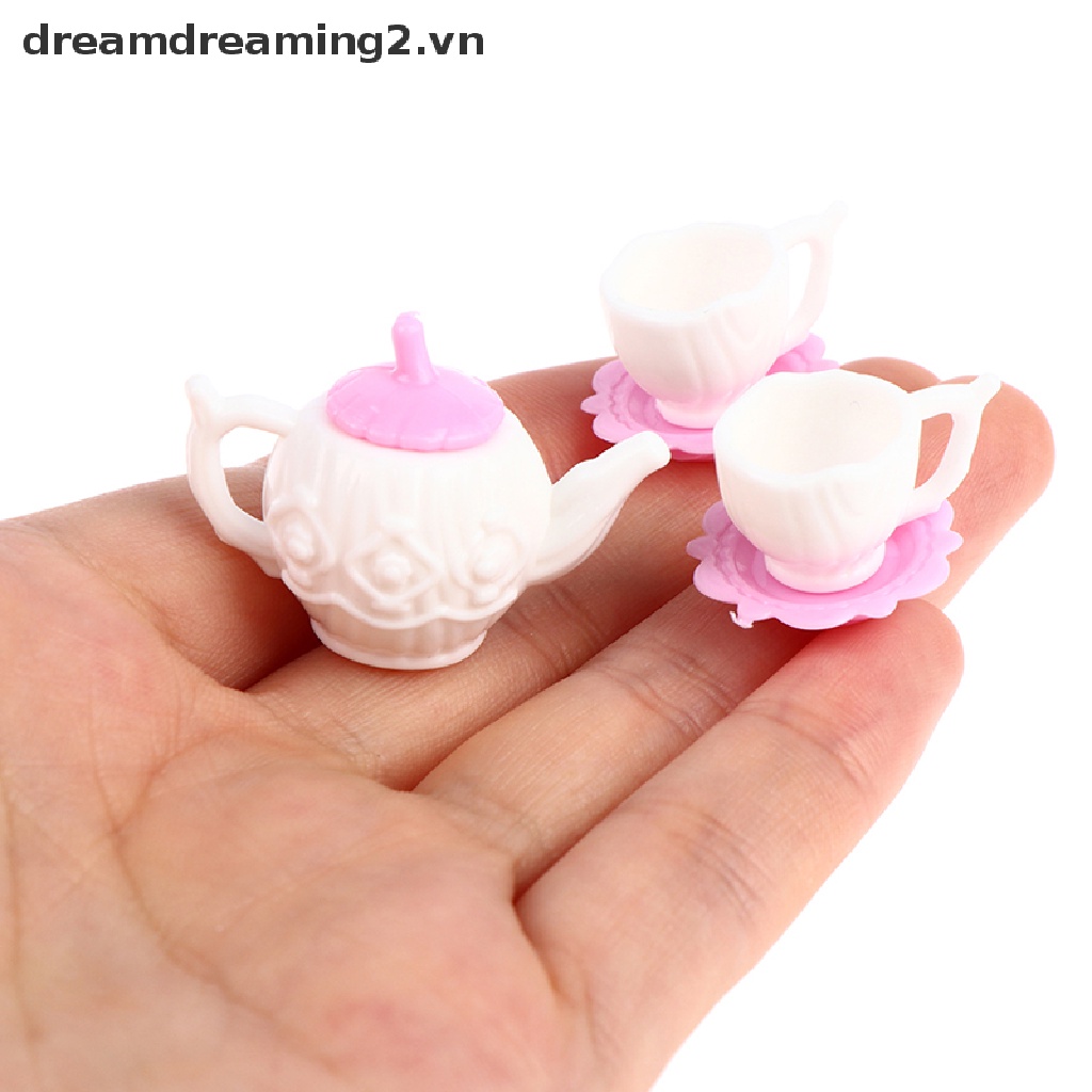 Ám trà và tách cà phê 3 món cho nhà búp bê