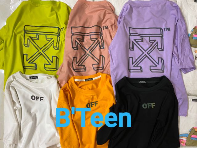 Áo Phản QuangHình Thật B'Teen% tay lỡ Unisex OFF 12 màu