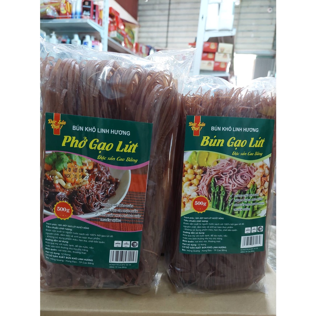 (SIÊU THƠM NGON BỔ) Mì bún phở gạo lứt Linh Hương siêu rẻ siêu ngon (500g)