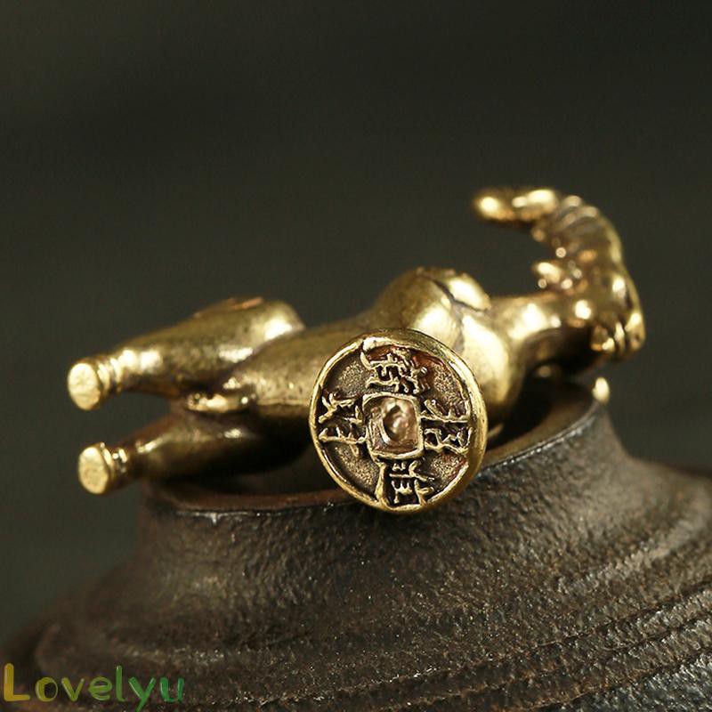 Phụ Kiện Trang Trí Hình Chú Cừu Bằng Đồng Phong Cách Retro