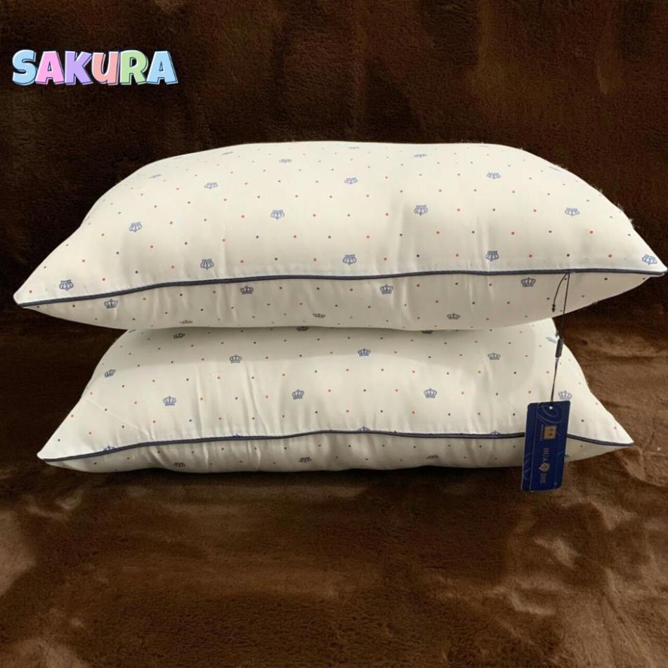 SIÊU SALES- Gối Bông Khách Sạn Hilton King Crown Vương Miện Êm Ái - Ruột Gối Bông Khách Sạn 5 Sao Cao Cấp