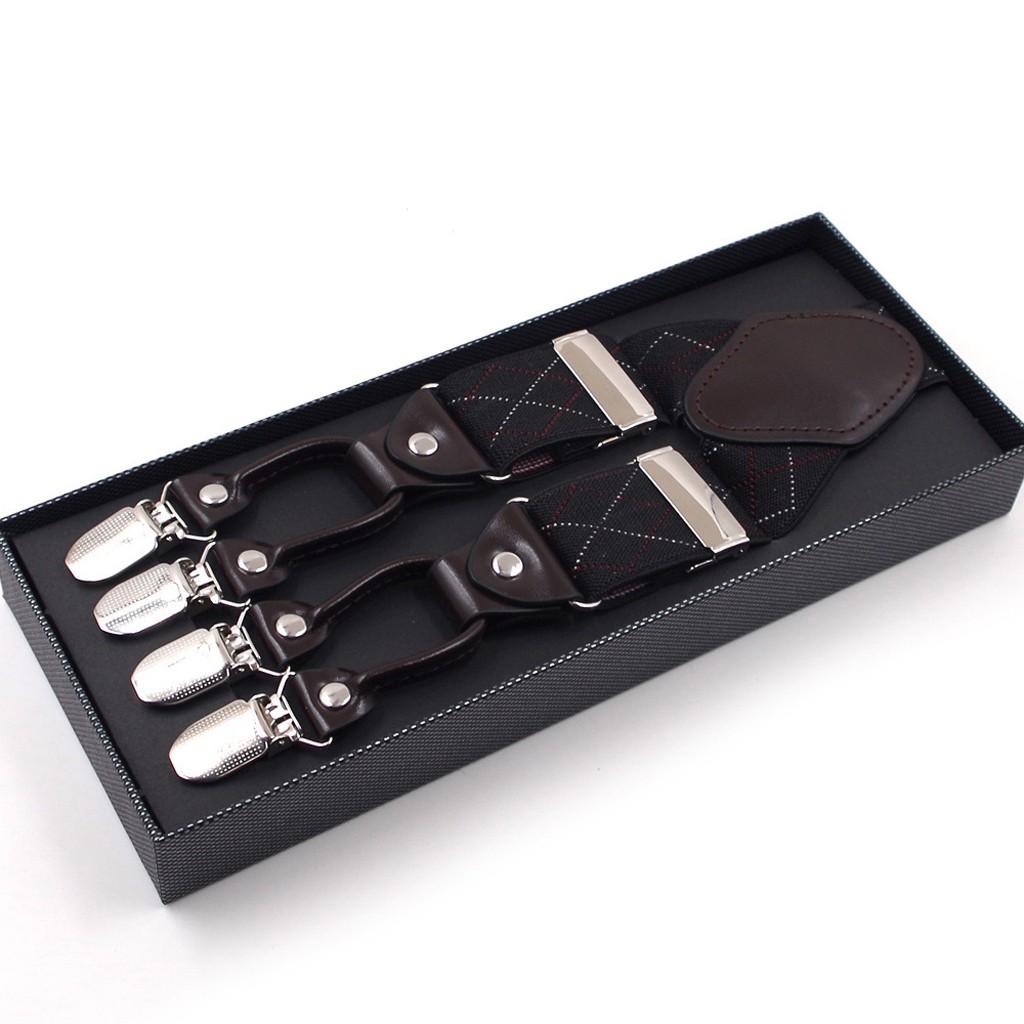 Dây Đai Quần Chữ Y 6 Kẹp Cho Nam