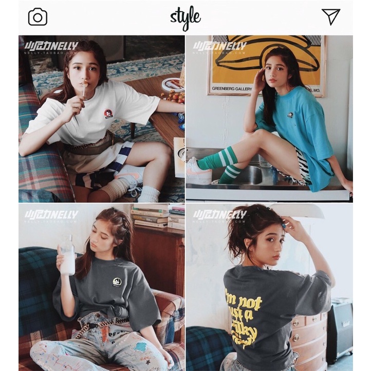 Áo phông nelly heybig sale (có sẵn) justa milky girl