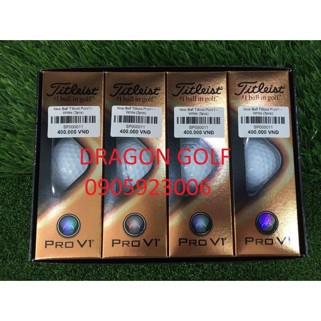 Bóng gôn (golf balls) *Hộp nhỏ 3 quả* Titleist Pro V1 &Pro V1X 2021 white  [chính hãng]