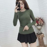 Áo thun gân tay dài, áo thun gân nữ dáng chuẩn đẹp - RUBY CLOTHING A06