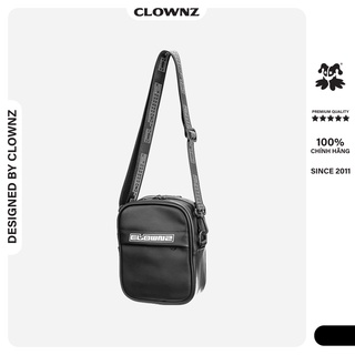 Túi đeo chéo local brand unisex Clownz mini leather bag nhiều loại dây đi kèm