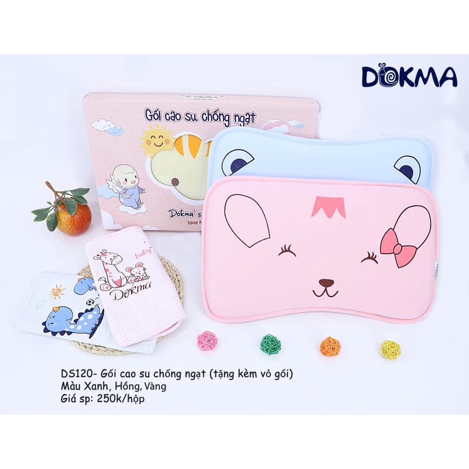 Gối cao su chống ngạt cho bé Dokma DS120