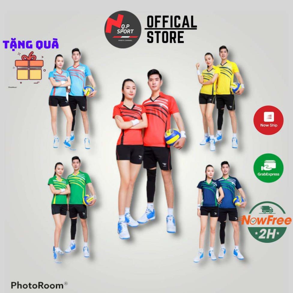 Bộ Quần Áo Bóng Chuyền Nam Nữ Thương Hiệu HIWING Chất Vải Mè Thun Thái Co Dãn Đa Chiều Cao Cấp Mẫu W2 Đẹp