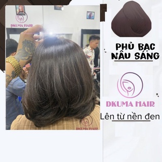 Màu [Phủ Bạc] Nâu Sáng Hair Color