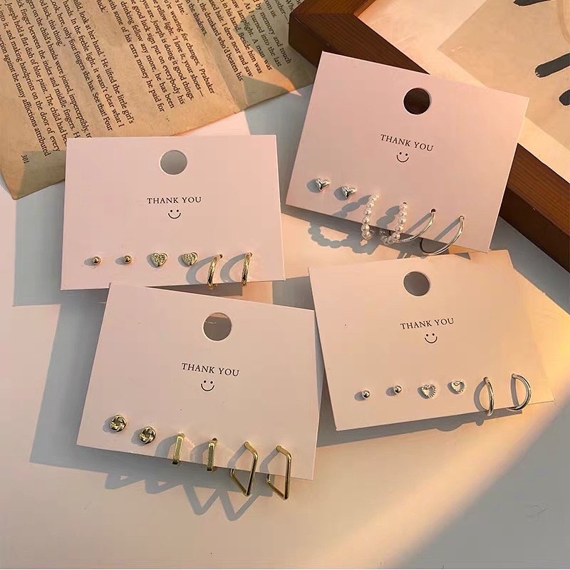Set bông tai nhiều mẫu basic