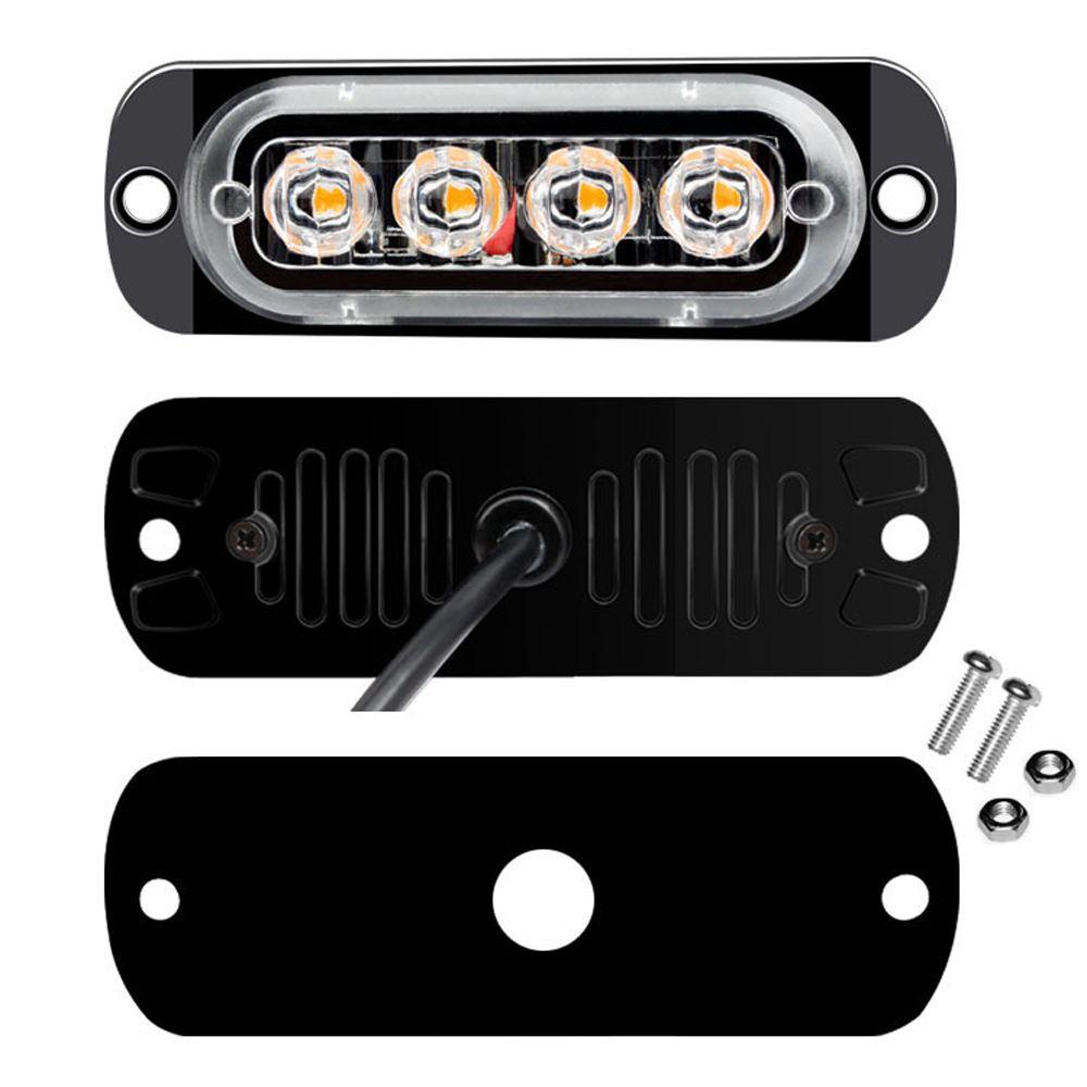 Đèn Cảnh Báo Nhấp Nháy 12V Gắn Hông Xe Mô Tô / Xe Hơi