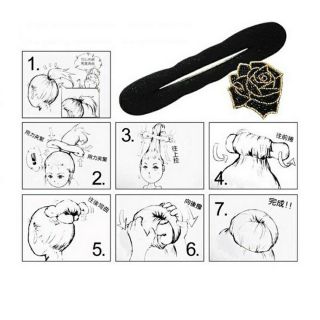 Combo 2 cái Dụng cụ búi tóc củ tỏi size lớn/size nhỏ