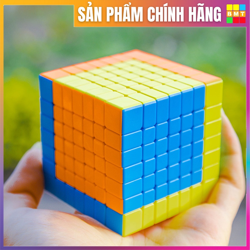 Rubik 7x7 Stickerless MoFangJiaoShi Meilong 7 tầng, Rubik biến thể, RUBIK BMT, đồ chơi thông minh cho bé