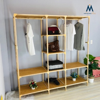 Tủ gỗ treo đồ MinhlongwoodHN - gỗ tự nhiên