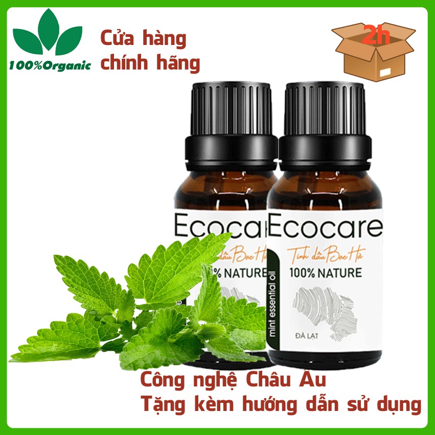 Tinh dầu bạc hà Ecocare chai 10ml, dạng treo 7ml