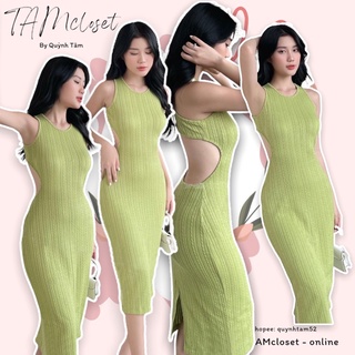 Đầm body cut out lưng - tk996