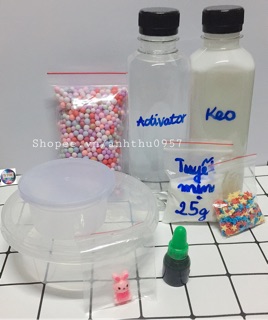 Bộ kit làm slime (slime mây, slime xốp)_ nhập ANHTH123 giảm 10k