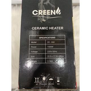 Máy sưởi gốm - Máy sưởi gốm ceramic CREEN CR-H68 1500W New 2021 - Không khô da, ấm nhanh, an toàn sử dụng - Bh 1 năm