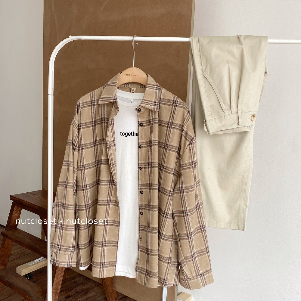 [Mã WASKT304 giảm 15% tối đa 30K đơn 99K] Áo sơ mi kẻ caro_A0106 | BigBuy360 - bigbuy360.vn