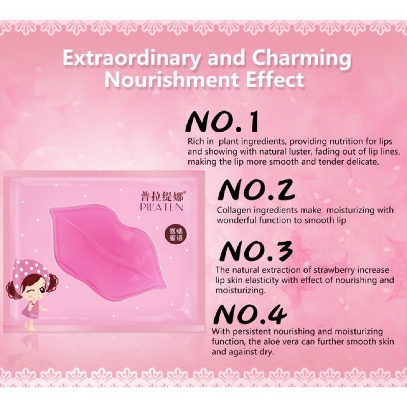 (hàng Mới Về) Mặt Nạ Môi Collagen Nuôi Dưỡng Môi Bioaqua | BigBuy360 - bigbuy360.vn
