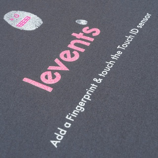 Áo thun LEVENTS Finger Print/ Grey