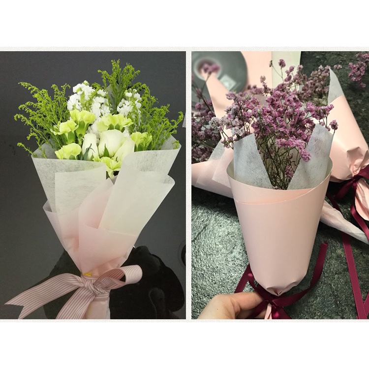 Set 35 tờ giấy gói quà/ hoa thủ công tùy chọn màu sắc