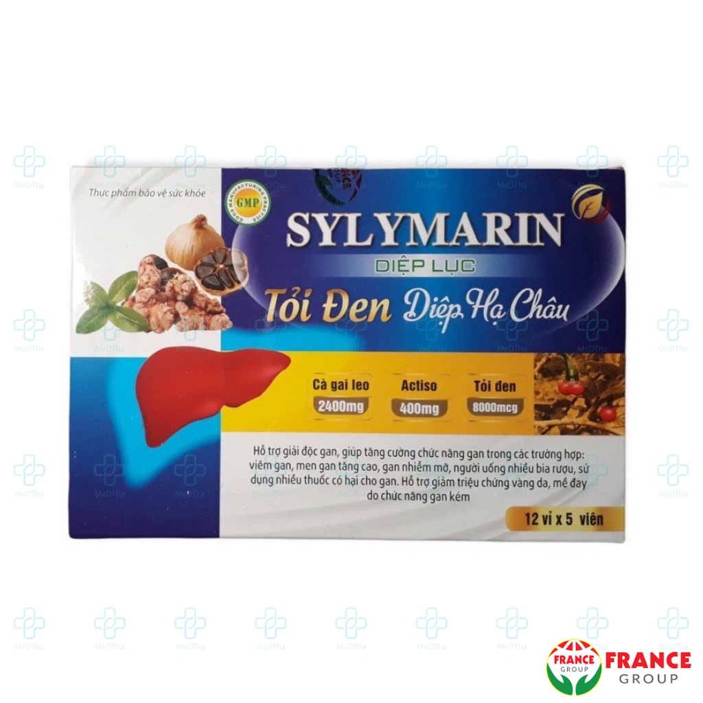 Sylymarin Diệp Lục Tỏi Đen Diệp Hạ Châu - Bổ Gan, Mát Gan, Giải Độc Gan, Tăng Cường Chức Năng Gan