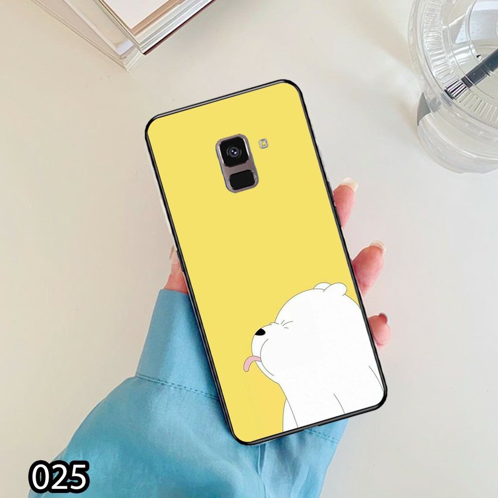 Ốp lưng Samsung A6-2018/A6 Plus/A8-2018/A8 Plus in hình  gấu Bear siêu đẹp, độc, lạ_KINGSTORE.HN_Ốp SS A6/A6P/A8/A8P