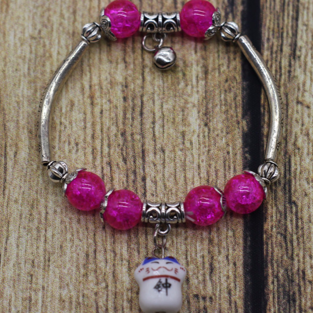 VT90 Vòng tay thanh xỏ hoa văn 5 cái/lốc