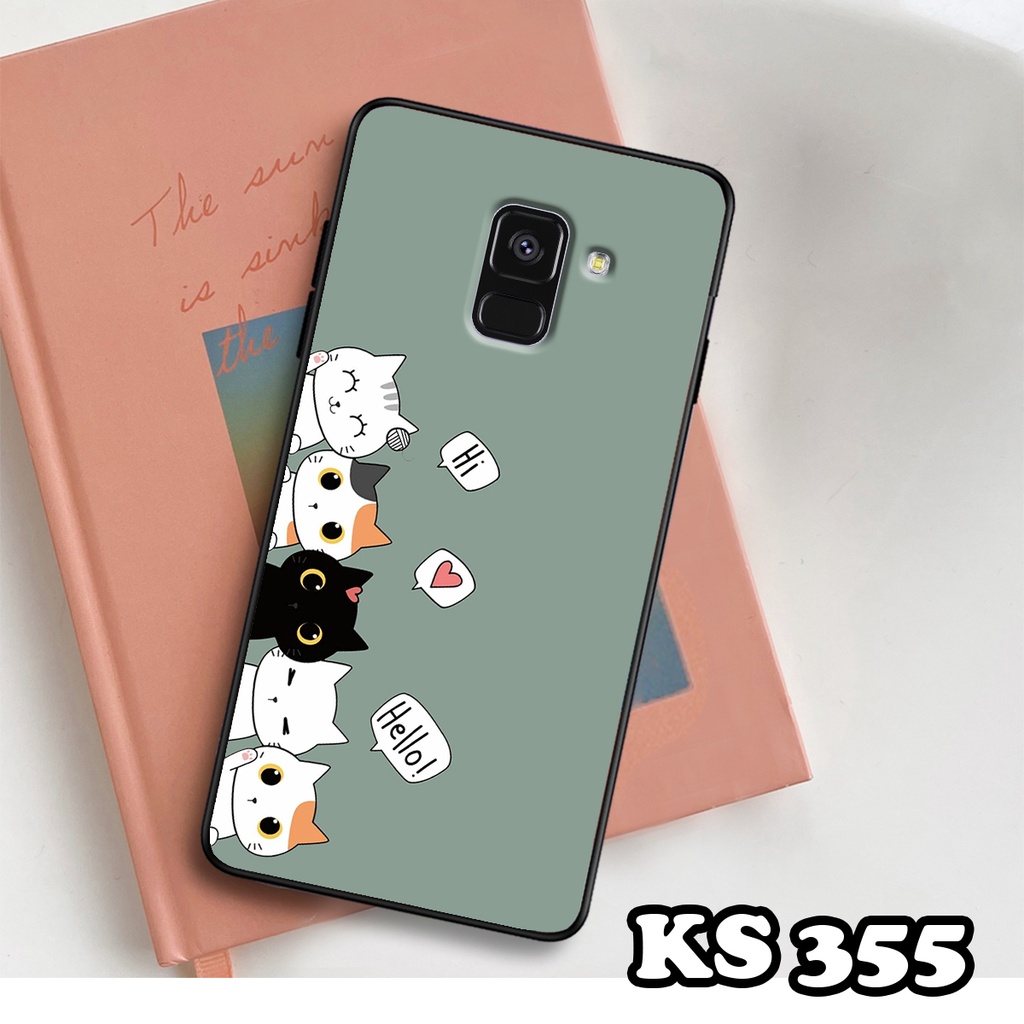 Ốp lưng Samsung A8 2018 - A8 Plus - A8 Star - Ốp Samsung in hình Cat&amp;Bear đáng yêu - Chất liệu TPU siêu bền, bảo vệ máy