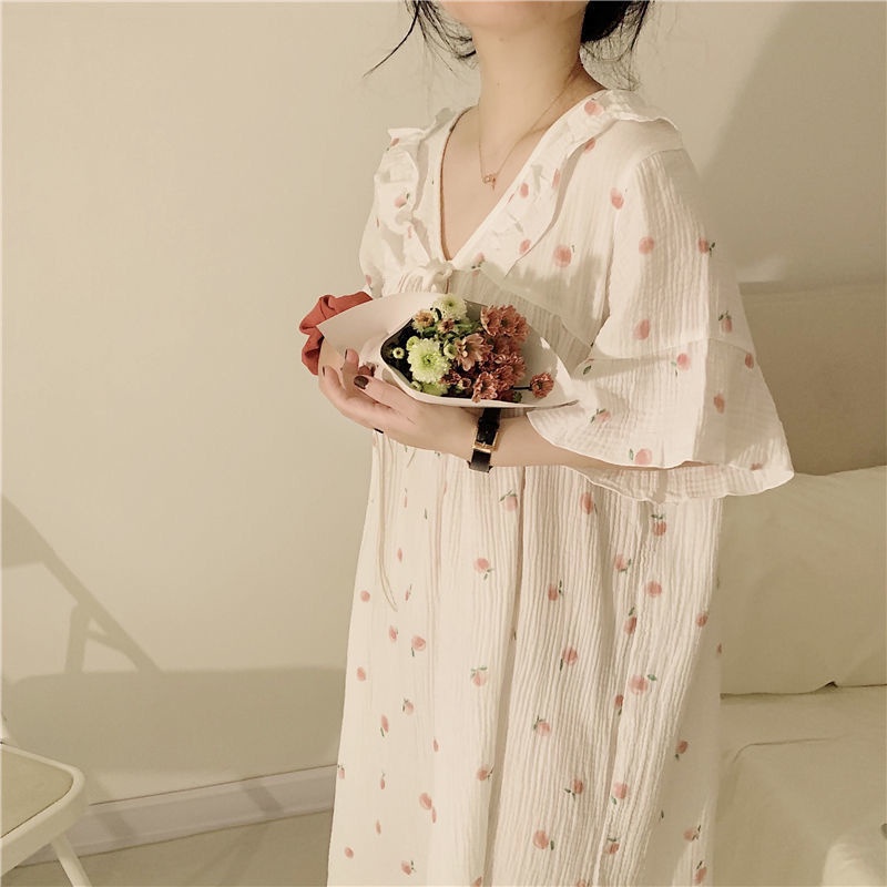 Đồ ngủ Tay Ngắn In Họa Tiết Hoạt Hình Phong Cách Pháp Thời Trang Mùa Hè Cho Nữ