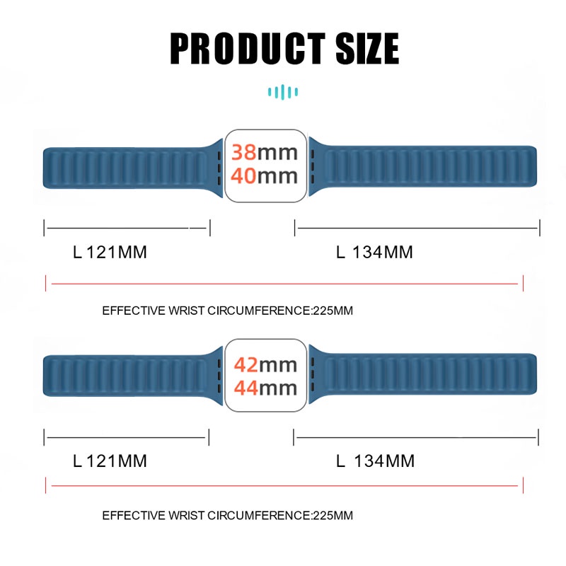 Dây Đeo Silicone Khóa Nam Châm Cho Đồng Hồ Thông Minh Apple Watch 45mm 44mm 40mm 38mm iWatch Series 7 6 SE 5 4 3 2 42mm 41mm