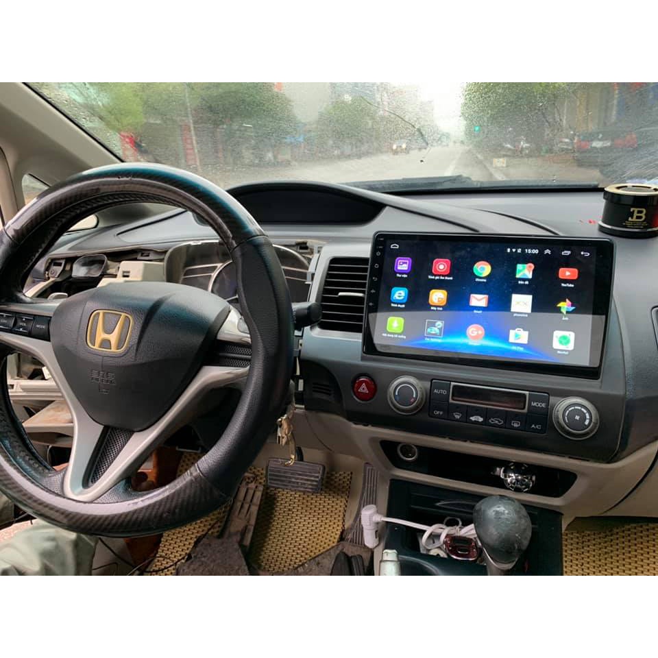 Màn hình DVD Android xe Civic 2006-2012,cắm sim 4G,wifi,RAM 2GB,ROM 32GB.Thương hiệu santek