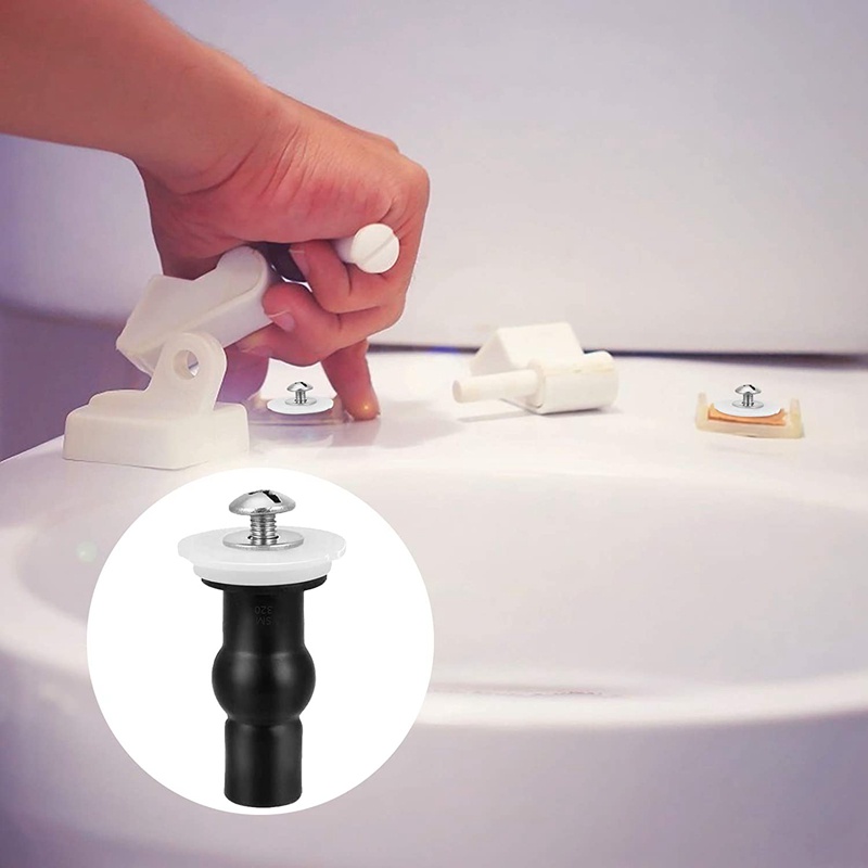 Bộ Ốc Vít Cao Su Cố Định Bệ Ngồi Bồn Cầu Kèm Đai Ốc Nhựa WC
