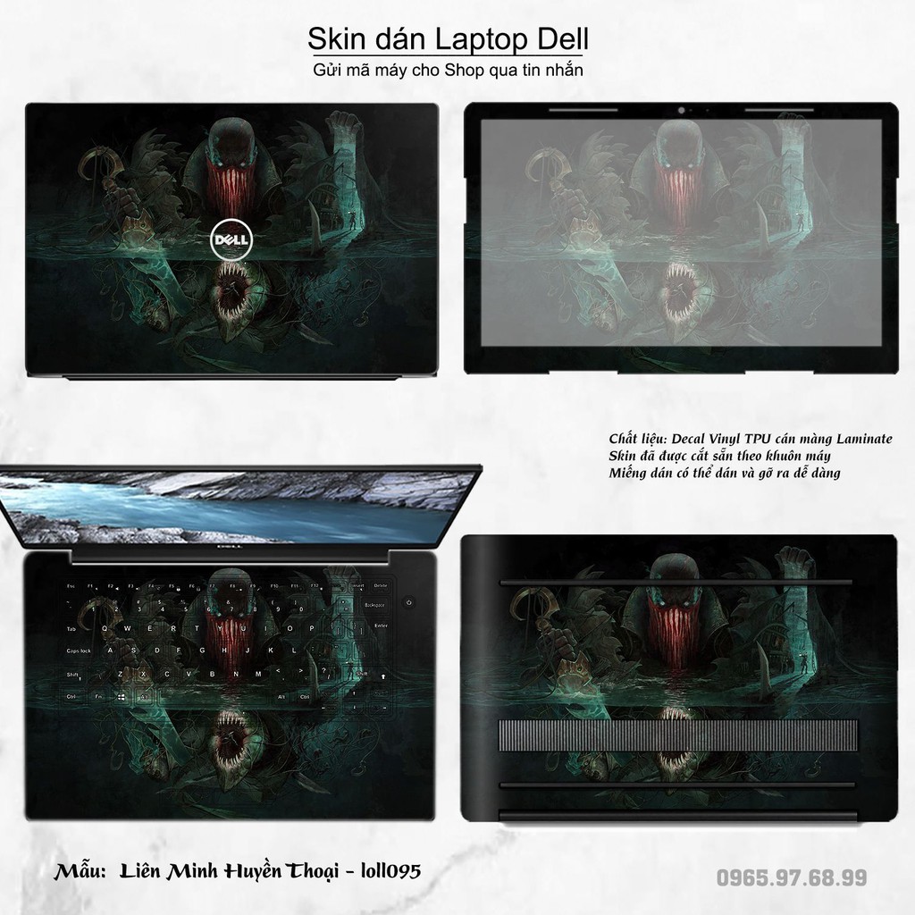 Skin dán Laptop Dell in hình Liên Minh Huyền Thoại nhiều mẫu 13 (inbox mã máy cho Shop)