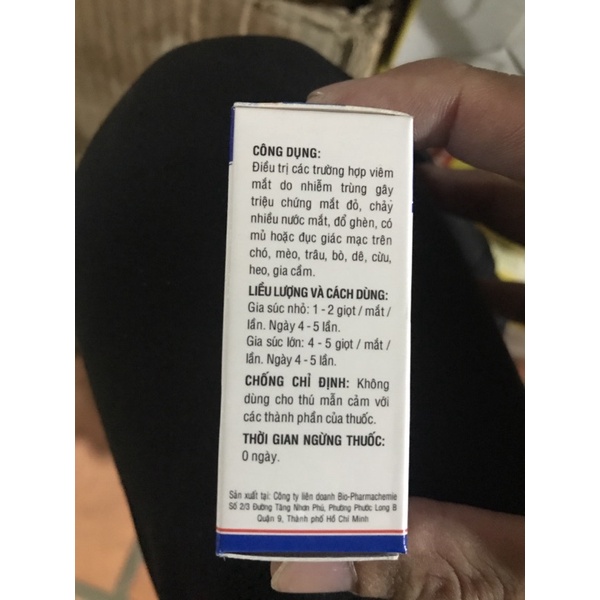 Bio gentadrop 10ml nhỏ mắt cho chó mèo vật nuôi