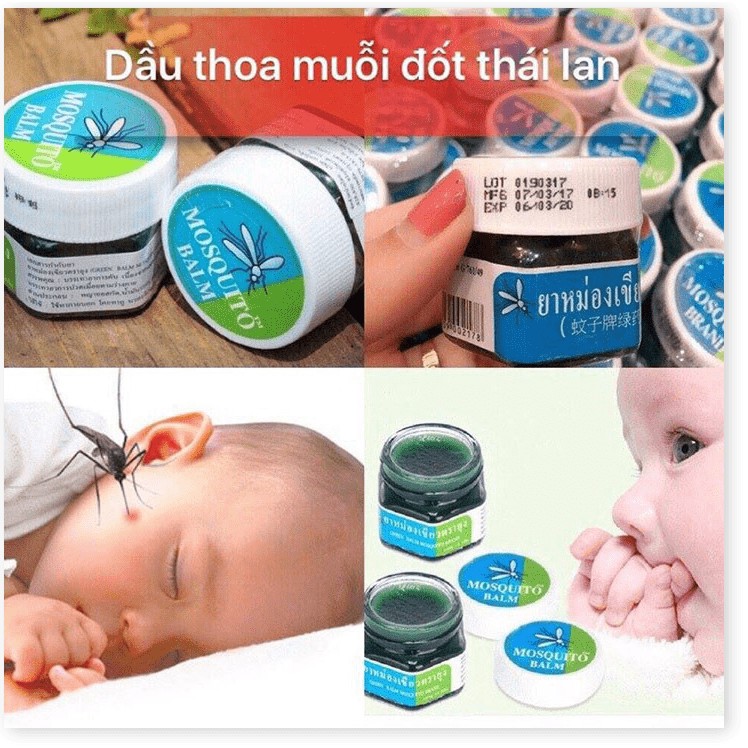 Tinh dầu bạc hà 🤗 Freeship 🤗 Tinh dầu trị muỗi đốt mosquito balm thái lan giảm sưng vết côn trùng cắn - KD0200