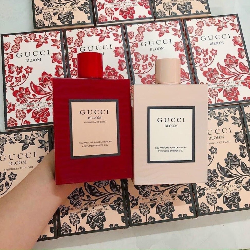 Sữa Tắm Hương Nước Hoa Gucci Bloom đỏ 380ml