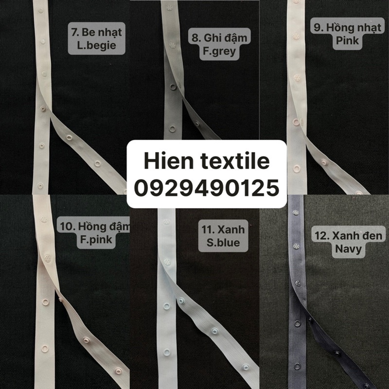 Dây Nút Bấm Nhựa YKK Nhật