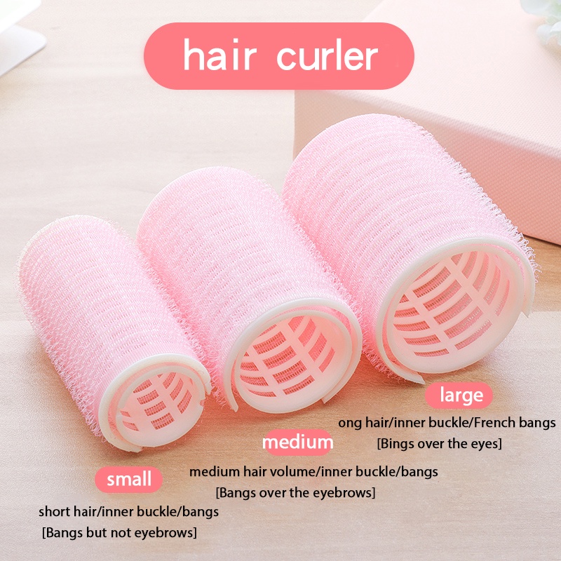 Lô Cuốn Tóc Hàn Quốc 7cm siêu to dài tự dính uốn mái dài cỡ lớn hottrend