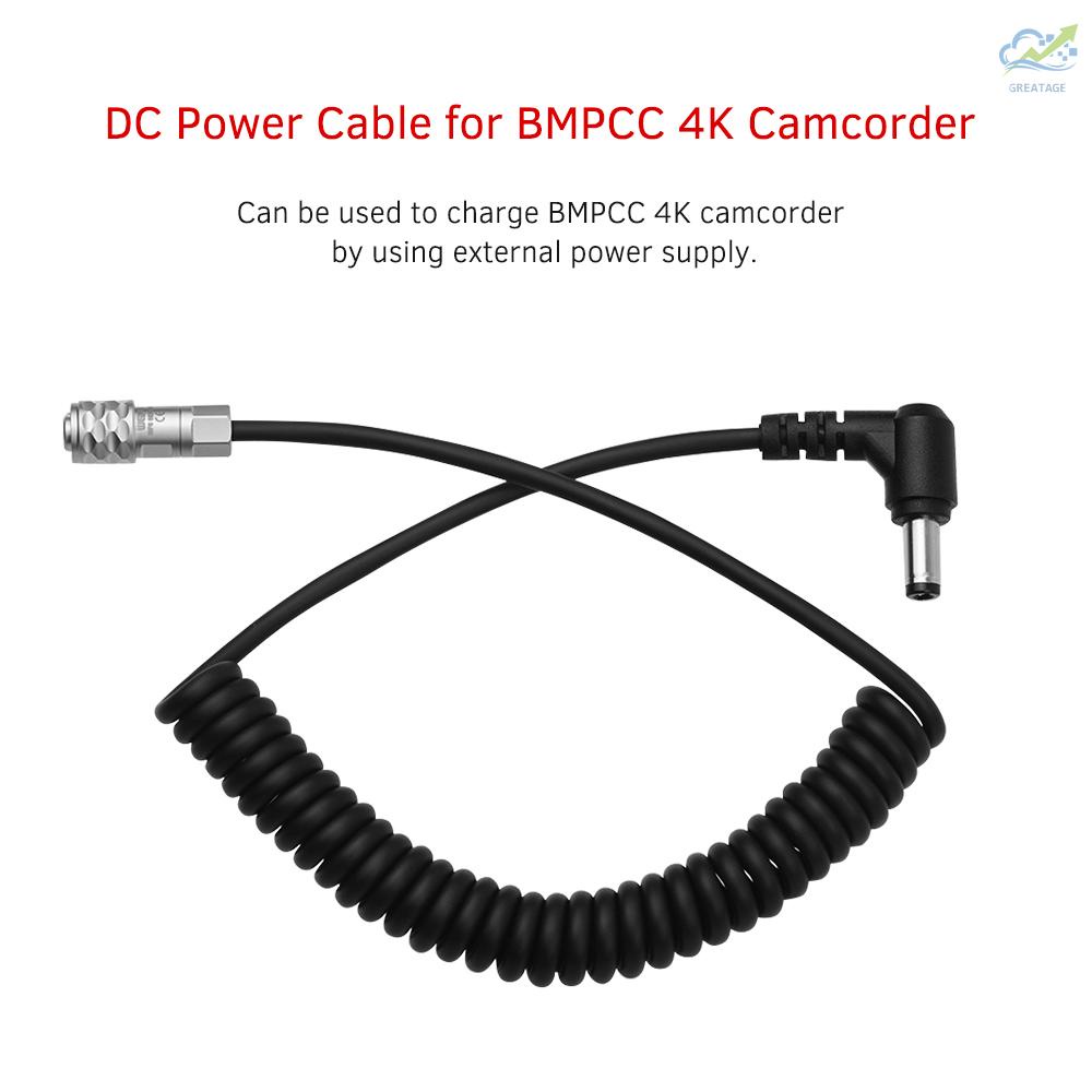 GG Andoer Blackmagic Pocket Cinema Camera 4K (BMPCC 4K) Camcorder Locking DC Power Cable Wire