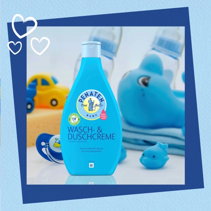 Sữa tắm + gội + rửa Penaten cho bé sơ sinh 400ml chuẩn Đức penaten wasch &amp; duschcreme